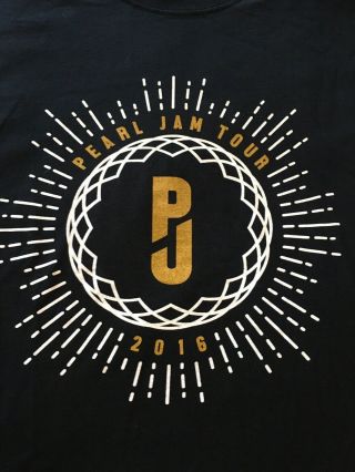 Pearl Jam 2016 Tour T - Shirt Medium
