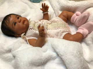 Biracial Reborn Baby Girl Lilli By Linda Murray Is Ready For Her Mama,  19 " 6 Lb