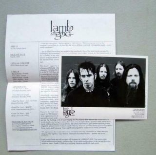 Lamb Of God Press Kit