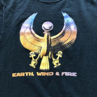 Official Earth Wind And Fire American Funk R&b Band Black Sz Small T - Shirt