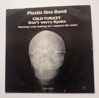 John Lennon Plastic Ono Band 45 Picture Cover Cold Turkey Rare