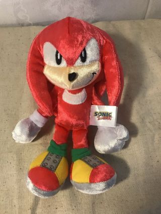 Sonic The Hedgehog,  Knuckles Official Tomy 8 " Plush Echidna Toy Stuffie Guardian