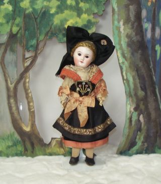 Antique French Bisque Closed Mouth Alsace Doll Sfbj 60