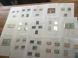 Pitcairn Island Stamps 1967 - 1982 Mnh 15 Leaves G Lot 2
