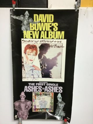 David Bowie Promo Poster “scary Monsters“ Rca1980