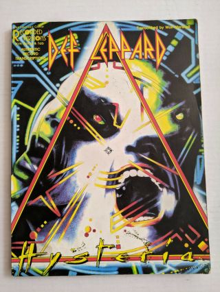 Vintage 1988 Def Leppard Hysteria Songbook Song Book Music