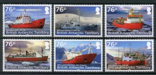 British Antarctic Ter Bat Rss Ships Stamps 2017 Mnh Shackleton Boats 6v Set