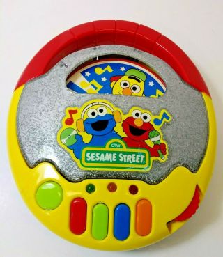 2006 Mattel Sesame Street Portable Toy Cd Player Elmo Bert Ernie