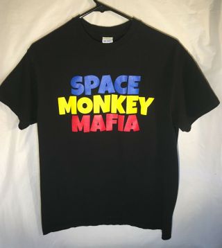 Space Monkey Mafia Concert T - Shirt Black