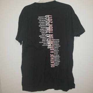 Panic At The Disco T - Shirt Black Death Of A Bachelor Tour 2017 Shirt Size Medium 2