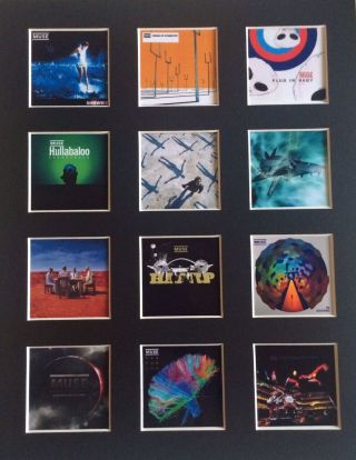 Muse Discography 14 " By 11 " Lp Covers Picture Mounted Ready To Frame