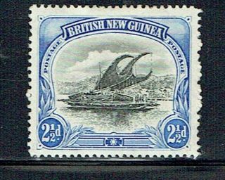 Papua Sg12 1901 - 1905 2½d Black & Blue Wmk Vertical Mounted