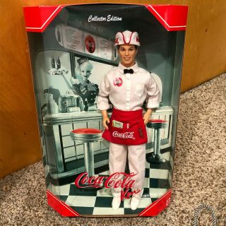 Barbie Doll Ken Coca Cola Soda Jerk Collector Edition 1999