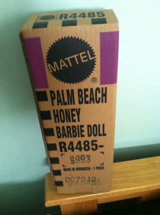 Palm Beach Honey Silkstone Barbie Doll Gold Label Nib R4485 World Ship
