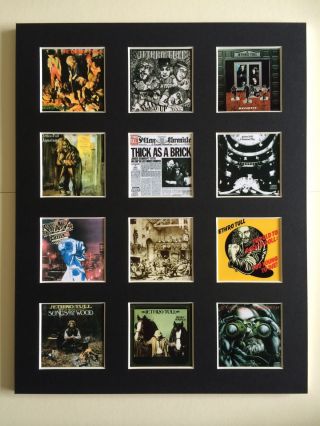 Jethro Tull Discography 14 " By 11 " Lp Covers Picture Mounted Ready To Frame