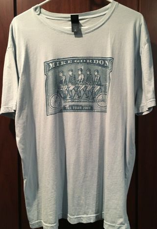 Phish Mike Gordon Band Vintage Tour 2009 T Shirt Official Authentic Rare