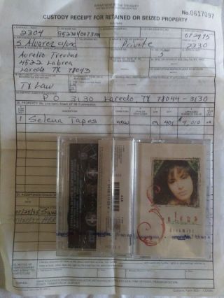 SELENA Quintanilla Dreaming of you  cassette tape 3