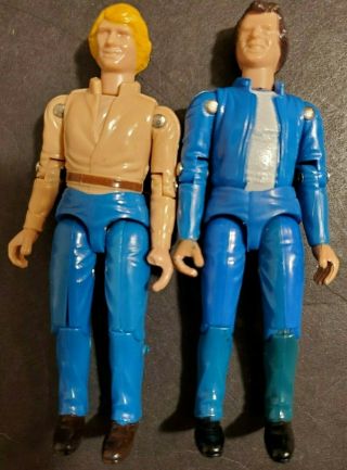 2 Vintage 1980 Dukes Of Hazzard Action Figures - Bo & Duke Luke Mego 3.  75 "