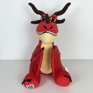 Build A Bear Workshop How To Train Your Dragon Hookfang 16 " Plush Red Dragon Bab