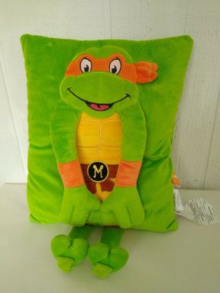 Teenage Mutant Ninja Turtles Tmnt Michaelangelo Plush Pillow Stuffed Nickelodeon