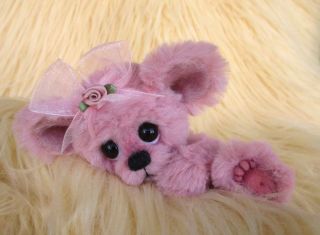 Mishia Mouse Ooak Hand Sewn Collectable Artist Bear By Joxy Bears