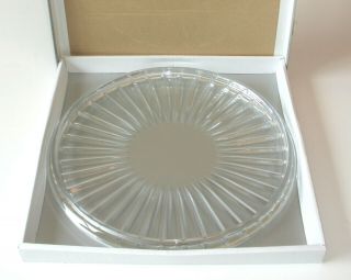 Mikasa Crystal High Point 12” Cake Plate Platter