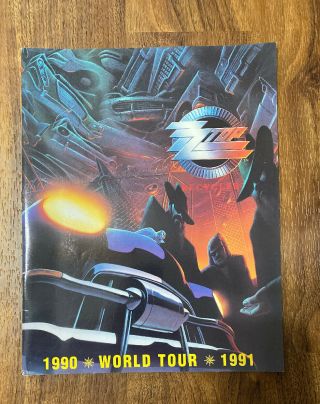 Zz Top Recycler World Tour 1990 - 1991 Concert Program Book Billy Gibbons