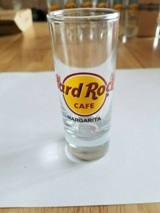 Hard Rock Cafe Margarita Island Shot Glass Classic Logo Red Circle