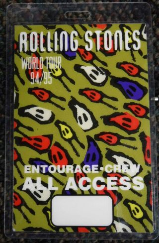 Rolling Stones - Voodoo Lounge,  Entourage - Crew All Access Pass Tour 