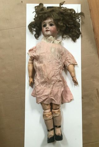 28 " German Bisque Child Doll By Heinrich Handwerck Simon And Halbig With Clothing