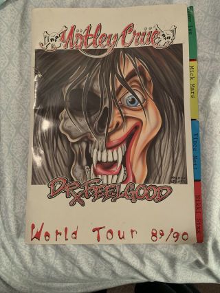 Motley Crue Vintage Dr.  Feelgood Tour Book/ Program 1989/90