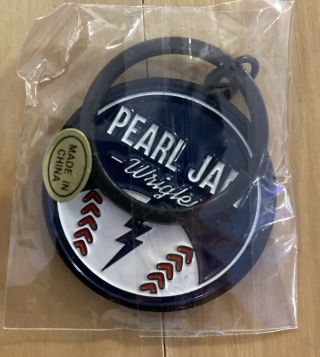 Pearl Jam Eddie Vedder Ev Keychain.  Rare.  Wrigley 2016 (in Bag) Baseball