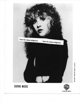 Stevie Nicks Fleetwood Mac 1 Portrait Vintage Glossy B&w Movie Photo