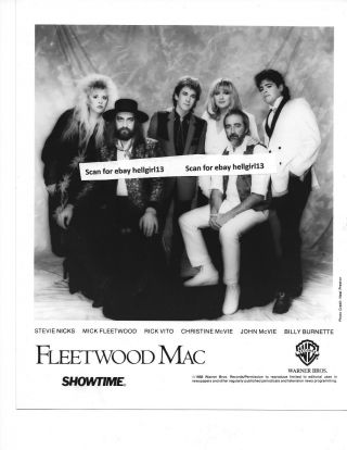 Stevie Nicks Fleetwood Mac 3 Portrait Vintage Glossy B&w Movie Photo