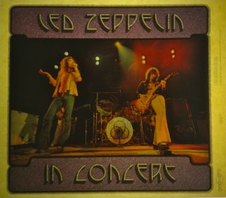 Led Zeppelin,  On Stage,  Glitter,  Vintage Retro Tshirt Transfer Print,  Nos