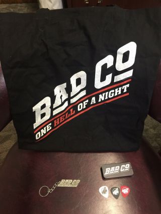 Bad Company Vip Swag Set - Pics Keychain And Tote Bag