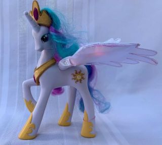 My Little Pony Talking Princess Celestia Light Up Wings Hasbro 2011 9 "