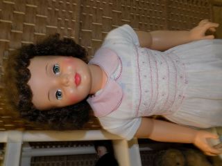 Gorgeous Ideal Patty Patti Playpal Play Pal Brunette Curly bangs 2