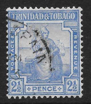 Trinidad & Tobago 1921 - 22 2½d.  Bright Blue Sg 210 (fine)