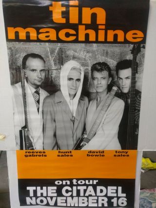 David Bowie Tin Machine 1991 Tour Poster - The Citadel In Dc
