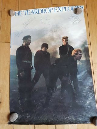 Teardrop Explodes Signed Poster Julian Cope Troy Tate Etc 1981/2?