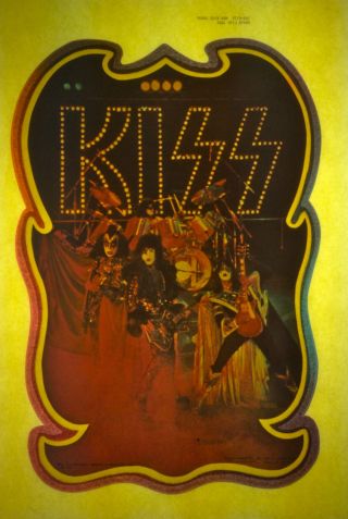 Kiss Glitter Group Aucoin Vintage Retro Tshirt Transfer Print,  Nos