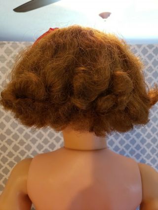 Vintage Ideal BABY FACE Patti Playpal Doll 35 Inches Auburn Curly Bob/Bangs 3