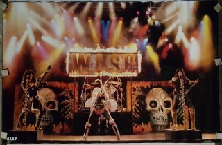 Wasp W.  A.  S.  P.  Live Poster 1985 Apprx 22 X 34