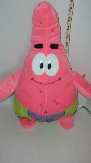 Lg 20 " Rare Nanco 2003 Patrick Star Spongebob Squarepants Nickelodeon Plush Toy