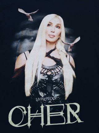 Cher Living Proof Farewell Tour 2002 Tour T - Shirt Sz.  Large
