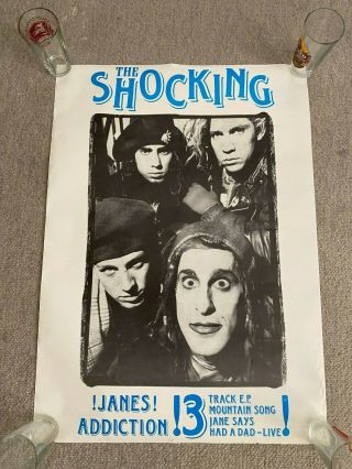 Janes Addition The Shocking Poster 35 " X25 " Image Of The Band Rare