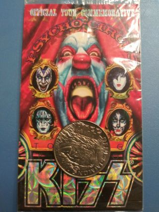 Kiss Promo Psycho Circus Coin Official Tour Commemorative Rare