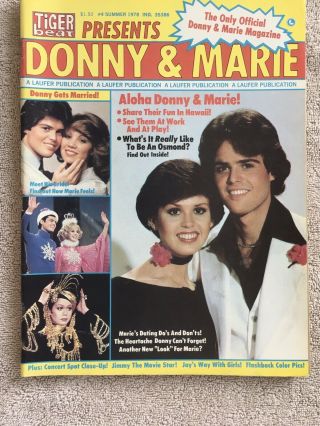 Tiger Beat Presents Donny & Marie Summer 1978