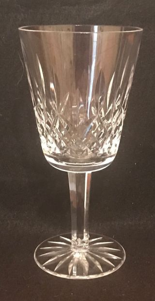 Waterford Lismore Crystal Water Wine Goblet Stem Signed